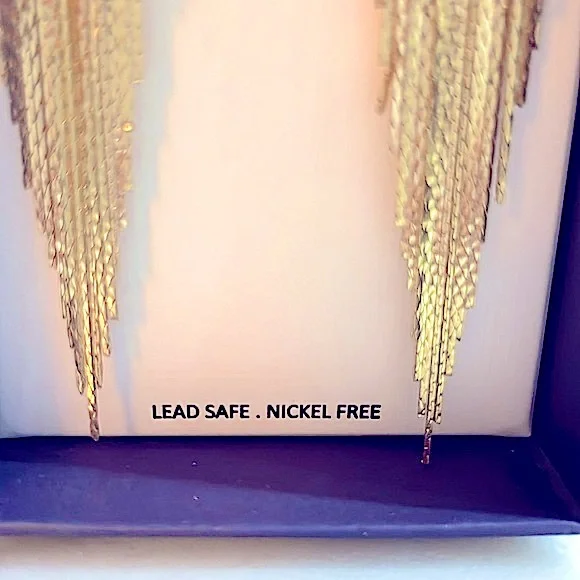 NIB House of Harlow gold earrings - Picture 4 of 4